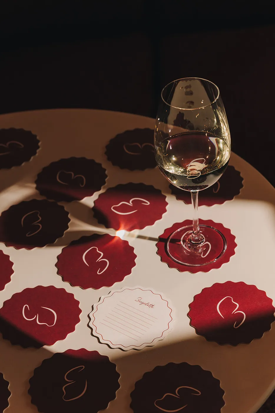 Wijn en Bicyclette-coasters