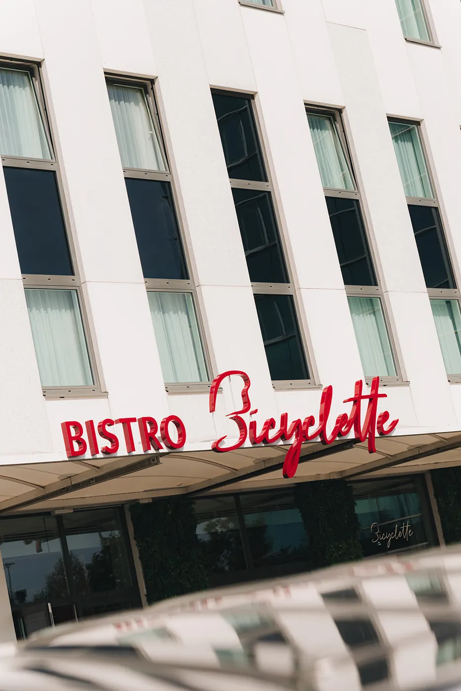 Gevel en logo van Bistro Bicyclette in Roeselare